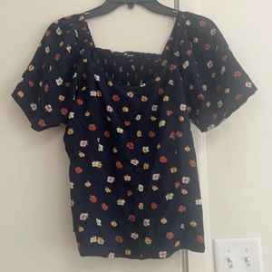 Madewell blousy shoulder top